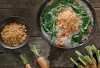 Ngon miệng, giàu dinh dưỡng với cháo đậu chà bông cá hồi cho bé yêu