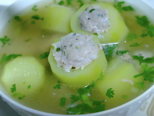 Canh-bau-nhoi-cha-ca-ngot-thanh-dam-da Cach-lam-canh-bau-nhoi-cha-ca-thanh-mat